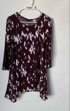 Load image into Gallery viewer, Alfani Womens Multicolor Printed 3/4 Sleeve Boat Neck Tunic Top Size 1X
