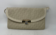 Load image into Gallery viewer, Michael Kors Womens Beige Printed Inner Divider Flap Shoulder Purse
