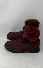 Load image into Gallery viewer, Floopi Womens Red Round Toe Lace-Up Ankle Winter Boots Size 9
