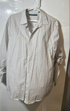 Load image into Gallery viewer, Perry Ellis Mens Gray Geometric Print Cotton Long Sleeve Button-Up Shirt Size L
