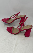 Load image into Gallery viewer, Sam Edelman Womens Kit Pink Beige Leather High Heel Slingback Sandals Size 9.5M
