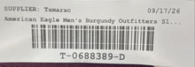 Load image into Gallery viewer, American Eagle Outfitters Mens Burgundy Slim Fit Button-Up Shirt Size XS
