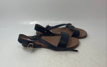 Load image into Gallery viewer, Steve Madden Womens Dina Brown Black Leather Ankle Strap Sandals Size 7
