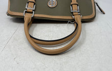 Load image into Gallery viewer, Giani Bernini Womens Olive Green Outer Pocket Double Handle Satchel Handbag
