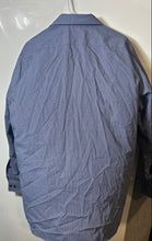 Load image into Gallery viewer, Michael Kors Mens Blue Printed Long Sleeve Regular Fit Dress Shirt Size L
