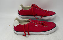 Load image into Gallery viewer, Boss Mens Aiden 50470866 Red Lace-Up Low Top Sneaker Shoes Size 10
