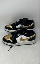 Load image into Gallery viewer, Nike Kids Air Jordan 1 Low SE DR6970-071 Black White Gold Sneaker Shoes Size 5Y
