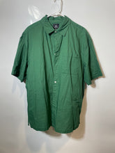 Load image into Gallery viewer, H&amp;M Mens Green Cotton Short Sleeve Collared Button-Up Shirt Size Large
