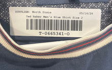Load image into Gallery viewer, Ted Baker Mens Blue Colorblock Short Sleeve Crew Neck Pullover T-Shirt Size 2
