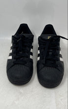 Load image into Gallery viewer, Adidas Unisex Kids Superstar B23642 Black Leather Low Top Sneakers Shoes Size 5
