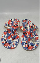 Load image into Gallery viewer, Lauren Ralph Lauren Womens Audrie Blue White Red Thong Sandals Size 8B
