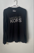 Load image into Gallery viewer, Michael Kors Mens Black Graphic Long Sleeve Crew Neck Pullover T-Shirt Size L
