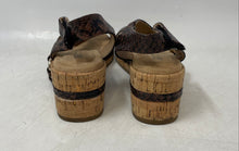 Load image into Gallery viewer, Giani Bernini Womens Terrii Brown Leather Wedge Heel Strappy Sandals Size 7M
