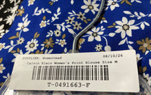 Load image into Gallery viewer, Calvin Klein Womens Multicolor Floral Print Liquid Knit Blouse Top Size M
