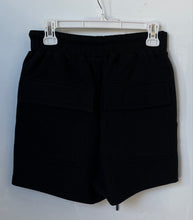 Load image into Gallery viewer, VVV The Brand Unisex Black Cotton Embroidered Logo Drawstring Sweat Shorts Sz S
