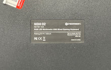 Load image into Gallery viewer, Set Of 2 Pcs CyberPowerPC Nohi 01 &amp; 02 Black Wired Gaming Keyboard Not Tested
