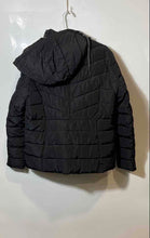Load image into Gallery viewer, Karl Lagerfeld Womens Black Long Sleeve Hooded Full-Zip Puffer Jacket Size XL
