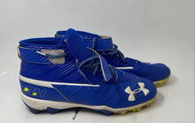 Load image into Gallery viewer, Under Armour Mens Harper 3 3020589-400 Royal Blue White Baseball Cleats Size 13
