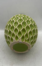 Load image into Gallery viewer, Green Ceramic Wave Print Home Collectible Freestanding Tabletop Decorative Vase
