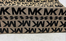 Load image into Gallery viewer, Michael Kors Womens Beige Black Signature Print Double Handle Lined Tote Bag
