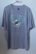 Load image into Gallery viewer, NFL Mens Gray Miami Dolphins Short Sleeve Crew Neck Pullover T-Shirt Size 2XL

