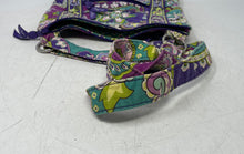 Load image into Gallery viewer, Vera Bradley Womens Purple Floral Quilted Crossbody Handbag With Wristlet Wallet
