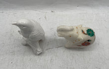 Load image into Gallery viewer, Lot Of 2 Pcs Assorted White Engraved Different Style Decorative Figurines
