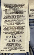 Load image into Gallery viewer, Brooks Brothers Mens Blue Plaid Non-Iron Stretch Slim Fit Dress Shirt Size 15.5

