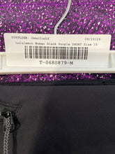 Load image into Gallery viewer, Lululemon Womens Black Purple Pace Rival Skirt II Pocket Athletic Skort Size 10
