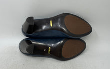 Load image into Gallery viewer, Lauren Ralph Lauren Womens Blue Leather Slip-On Block Pump Heels Size 7.5 B

