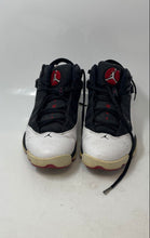 Load image into Gallery viewer, Nike Mens Air Jordan 6 Rings Iconic Black White Red Colorway Sneaker Shoes Sz 9
