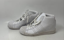 Load image into Gallery viewer, Adidas Womens Superstar Up White Snakeskin Print Lace-Up Sneaker Shoes Size 9
