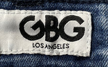 Load image into Gallery viewer, GBG Womens Blue 5-Pocket Design Belt Loops Distressed Cut-Off Shorts Size 26
