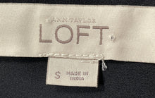 Load image into Gallery viewer, Ann Taylor Loft Womens Black Long Sleeve Front Pockets Button-Up Shirt Size S
