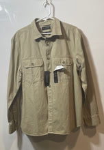 Load image into Gallery viewer, Banana Republic Mens Khaki Collared Standard Fit Button-Up Shirt Size L With Tag
