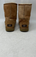 Load image into Gallery viewer, UGG Womens Classic Short II 5825 Brown Leather Mid-Calf Winter Boots Size 8

