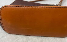 Load image into Gallery viewer, Zagara Womens Brown Leather Zipper Adjustable Strap Crossbody Bag
