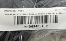 Load image into Gallery viewer, Converse Unisex Chuck Taylor All Star Ox M5039 Black Sneaker Shoes Sz M8.5 W10.5
