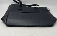 Load image into Gallery viewer, Victoria's Secret Womens Black Leather Double Handle Slouchy Satchel Handbag
