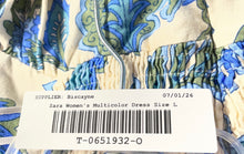 Load image into Gallery viewer, Zara Womens Multicolor Floral Spaghetti Strap Smocked Back A-Line Dress Size L
