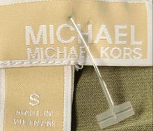 Load image into Gallery viewer, Michael Kors Womens Green Dolman Sleeve Tie Front Blouse Top Size Small
