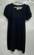 Load image into Gallery viewer, Express Womens Black Short Sleeve Round Neck Pullover Shift Dress Size Medium
