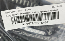 Load image into Gallery viewer, Sony Black Model SA-MT300 HDMI Bluetooth Active Speaker System Not Tested
