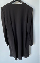 Load image into Gallery viewer, Karl Lagerfeld Womens Black Long Sleeve Double-Breasted Blazer Dress Size 16

