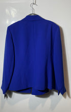 Load image into Gallery viewer, Kasper Womens Blue Long Sleeve Double Breasted Blazer Size 18 With Tag
