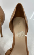 Load image into Gallery viewer, Aldo Womens Moonglow Brown Pointed Toe Slip-On Stiletto D&#39;Orsay Heels Size 8.5M
