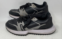 Load image into Gallery viewer, Karl Lagerfeld Mens LF4S1024 Black Gray Leather Lace-Up Sneaker Shoes Size 8.5M
