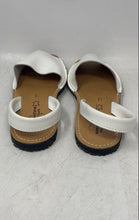 Load image into Gallery viewer, Menorquina Huran Womens White Leather Slip-On Slingback Sandals Size 37
