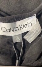 Load image into Gallery viewer, Calvin Klein Womens Black Flutter Sleeve Crew Neck Pullover Blouse Top Size XL
