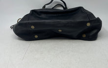 Load image into Gallery viewer, Gianni Bini Womens Black Leather Studded Double Handle Satchel Purse
